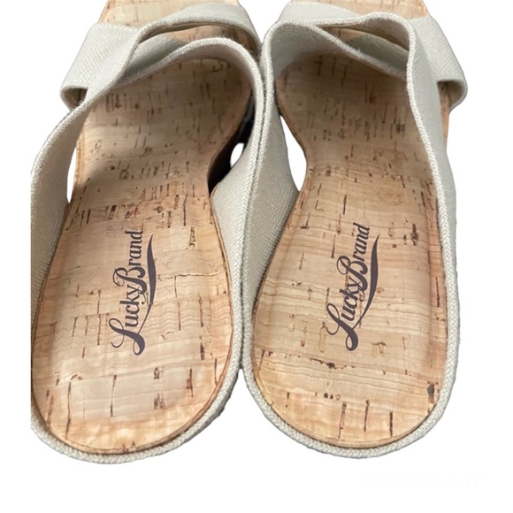 Lucky Brand Tan Sandals - 4” Heel - 8.5 - Picture 4 of 8